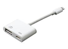 تحويلة ايفون وصلة OTG USB ايفون فلاشة LIGHTNING TO USB / CHARGER