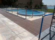 ارضيات باركيه WPC خشب بلاستيك مقوى للحديقه والمسابح جودة عالية ارضيات باركيه WPC خشب بلاستيك مقوى للحديقه والمسابح جودة عالية