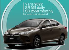 Toyota Yaris 2022 for rent - Free Delivery monthly rental