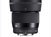 SIGMA 56MM F/1.4 DC DN , C LENS FOR SONY E-MOUNT - BLACK
