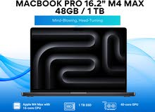 Macbook Pro 16.2" M4 Max 48GB/1TB/ ماك بوك برو 16.2" 48GB/1TB M4Max