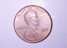 1 cent امريكي 1983 1 cent امريكي 1983