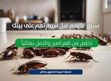 مكافحة الحشرات، خدمات رش المبيدات، التخلص من الحشرات المنزلية، القضاء على الحشرات الزاحفة،