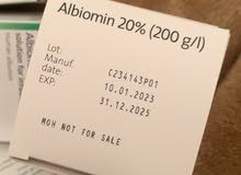 متوفر لدينا علاج :human albumin 20‎%‎