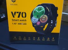 ساعة نوع V70 جديدة بالكرتونة غير مفتوحة  smart  watch 1.43 Amcled