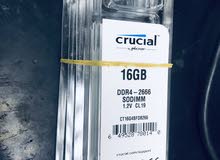 رامات لابتوب DDR4 16G 2666 GHZ رامات لابتوب DDR4 16G 2666 GHZ