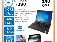 لابتوب ديل i7 شاشة لمس 360X رام 16 Laptop Dell 7930 core i7 8th gen 512 m.2 ssd