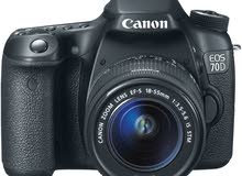 Canon 70D with 3 lenses