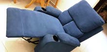 Acme 59545 Rosia blue linen fabric recliner chair Acme 59545 Rosia blue linen fabric recliner chair