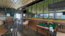 A vibrant café and restaurant in a prime waterfront location by the lake and the sea.