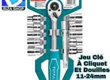 Jeu Clé À Cliquet Et Douilles 11-24mm 12 Pièces TOTAL Jeu Clé À Cliquet Et Douilles 11-24mm 12 Pièces TOTAL
