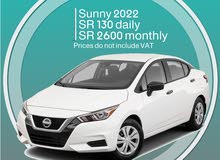 Nissan Sunny 2022 for rent - Free delivery for monthly rental