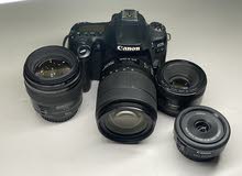 كاميرا Canon 90D مع عدسات مميزة السعر بنهايه الوصف