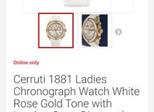 cerutti 1881 diamond rose gold watch