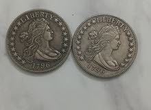 عملات أمريكية وفرنسية نوادر