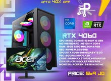 عرض حرق كيس كمبيوتر جيمنج i5جيل12 4060 RTX بسعر مغري وكفالة سنة