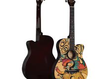 38inch guitar, acoustic, spanish guitar, steel strings, good for beginner. 6colo 38inch guitar, acoustic, spanish guitar, steel strings, good for beginner. 6colo