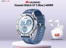 HUAWEI GT5 (46M) BLUE NEW /// هواوي جي تي 5 مقاس 46 ملي الجديد