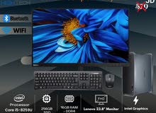 كومبيوتر  Chuwi CoreBox Mini i5 PC With FHD Lenovo Monitor