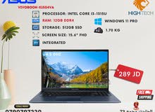 لابتوب اسوس فيفوبوك انتل اي 3 جيل13 رام 12جيجا 512جيجا SSD شاشة 15.6" وندوز 11 برو -لابتوبات ASUS