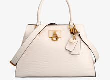 GUESS womens Stephi Satchel leather Bag