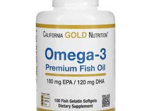 زيت سمك ممتاز يحتوي على أوميجا 3 من California Gold Nutrition