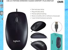 Logitech Wire Mouse M90 (BRAND-NEW)