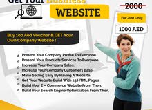 Buy 100 Aed Voucher & Have Your Own Company Website !