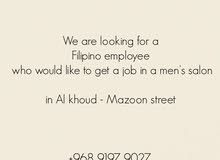 Looking for Filipino employee