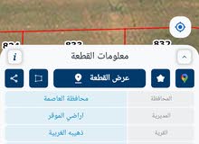 للبيع قطعه ارض 883 م في الذهيبه الغربيه شارعين للإستثمار العقاري او عمل مزرعه او شاليه