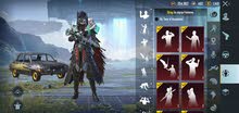Pubg Blood Raven X suit with emote + M4 Glacier combo account Pubg Blood Raven X suit with emote + M4 Glacier combo account