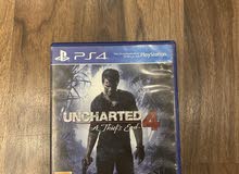 سيدي uncharted 4 مستعمل بحالة الجديد
