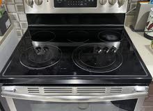 GE Electric oven فرن كهربائي 5 عيون stainless steel