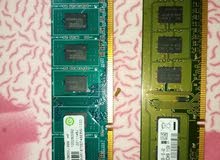 رامات ddr3 حبيتين واحد 1جيجا والثانيه 2 جيجا رامات ddr3 حبيتين واحد 1جيجا والثانيه 2 جيجا