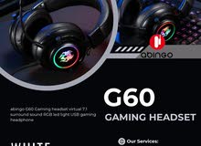 سماعة كمبيوتر جيمنج abingo G60 RGB جديد original