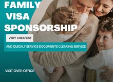 Family visa sponsorship (very cheapest price with documents clearing services)