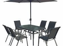 Lyon Patio Garden Set with 6 chair and Umbrella Lyon Patio Garden Set with 6 chair and Umbrella
