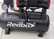 كمبريسر هواء الصامت كاتم صوت شركة رد بول REDBO مكينة دبل سلندر حجم صغير 9 لتر قو
