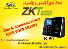 انظمة حضور وانصراف ماركة ZK Teco موديل K50 انظمة حضور وانصراف ماركة ZK Teco موديل K50