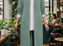 Long cardigan, made in Turkey - كارديجان طويل بجيب ، صناعة تركية