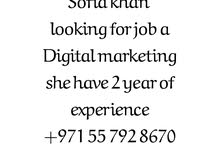 sofia khan looking for job Digital marketing sofia khan looking for job Digital marketing