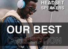 سماعات  عدة أنواع واشكال مختلفة بأسعار تبدأ من 5،99       SHEADSETandSPEAKERS