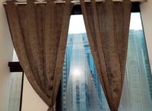 new special brown curtains ستائر للبيع