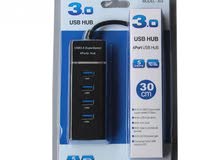USB 3.0 Hub 4 Port USB Data Hub Splitter With Cable And LED Indicato (Brand New)