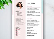 تصميم CV باللغة العربية والإنجليزية تصميم CV باللغة العربية والإنجليزية
