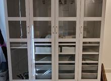 IKEA 4 DOOR GLASS WARDROBE