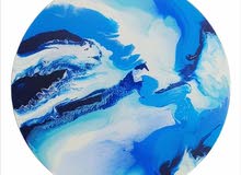 50 cm oval original painting 50 cm oval original painting