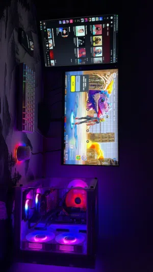تجميعة PC قيمنق i7 مع كرت AMD - جاهز لتشغيل أقوى الألعاب (Fortnite, Valorant) وصف مهم جدا