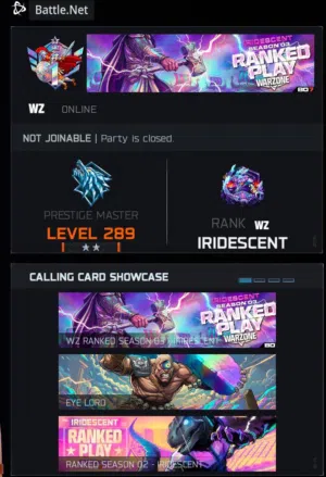 BO7 warzone ACCOUNT