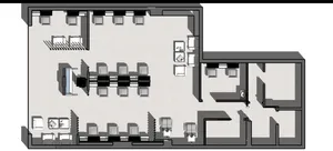 للبيع صالون رجالي كبير في الشارقه كورنيش البحيره المجاز 2